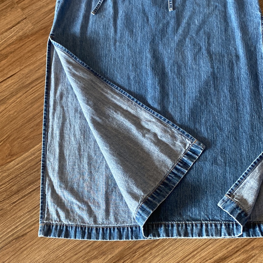 LondonJean denim MIDI skirt. Size 14. Vintage 90’s - Picture 3 of 10
